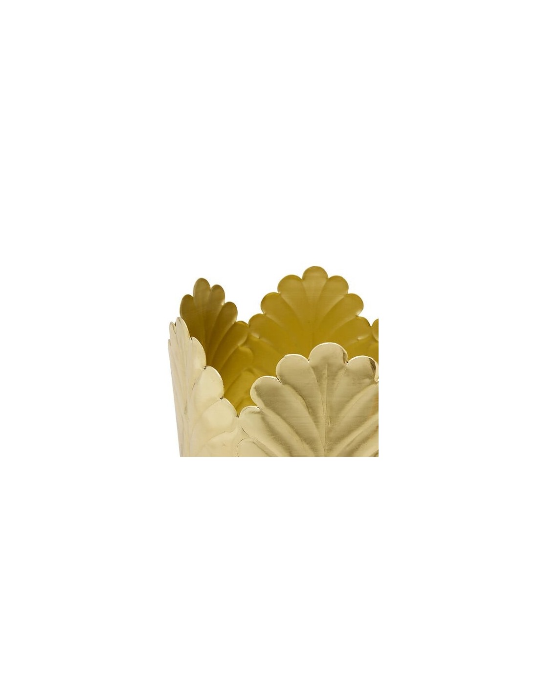 VASI D'ARREDO: vendita online Portavaso, Belli, Set 2 pezzi, Metallo Dorato, Dimensioni M e L, Diametro 21 cm in offerta