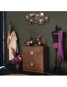 VASI D'ARREDO: vendita online Portavaso, Belli, Set 2 pezzi, Metallo Dorato, Dimensioni M e L, Diametro 21 cm, Profondità 18 ...