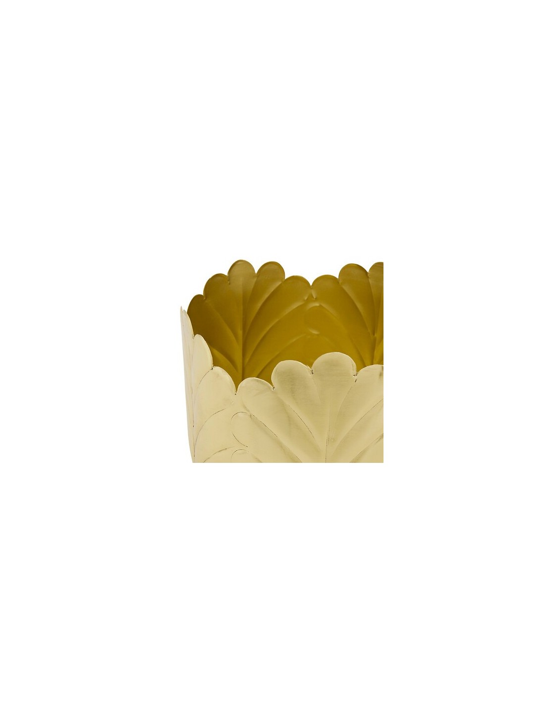 VASI D'ARREDO: vendita online Portavaso, Belli, Set 2 pezzi, Metallo Dorato, Dimensioni M e L, Diametro 21 cm, Profondità 18 ...