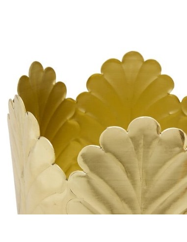 VASI D'ARREDO: vendita online Portavaso, Belli, Set 2 pezzi, Metallo Dorato, Dimensioni M e L, Diametro 21 cm, Profondità 18 ...