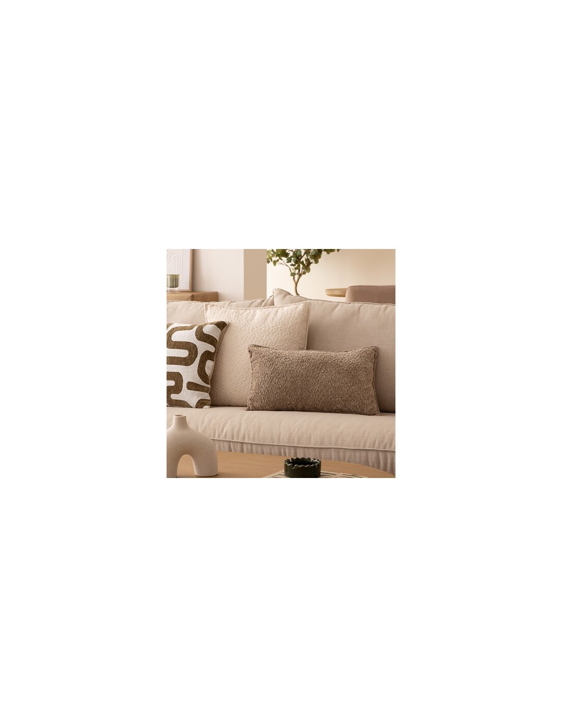 VASI D'ARREDO: vendita online Vaso Asy in Ceramica Sabbiata Bianco, Altezza 18 cm, Design Organico in offerta
