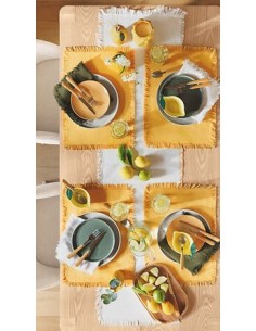VASI D'ARREDO: vendita online Vaso Citrons, Yucatan, Ceramica Gialla, Alto 18 cm, Diametro 14 cm in offerta 2