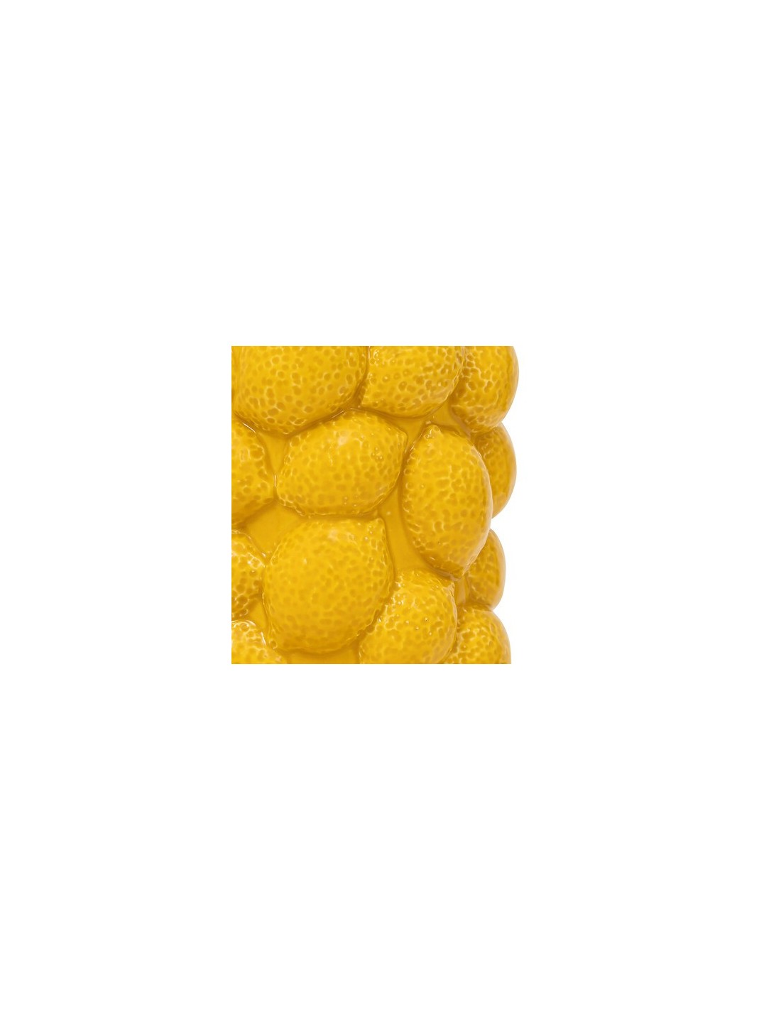 VASI D'ARREDO: vendita online Vaso Citrons, Yucatan, Ceramica Gialla, Alto 18 cm, Diametro 14 cm in offerta