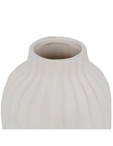 VASI D'ARREDO: vendita online Vaso Fernan, Ceramica Bianca, Alto 22 cm, Diametro 15 cm in offerta