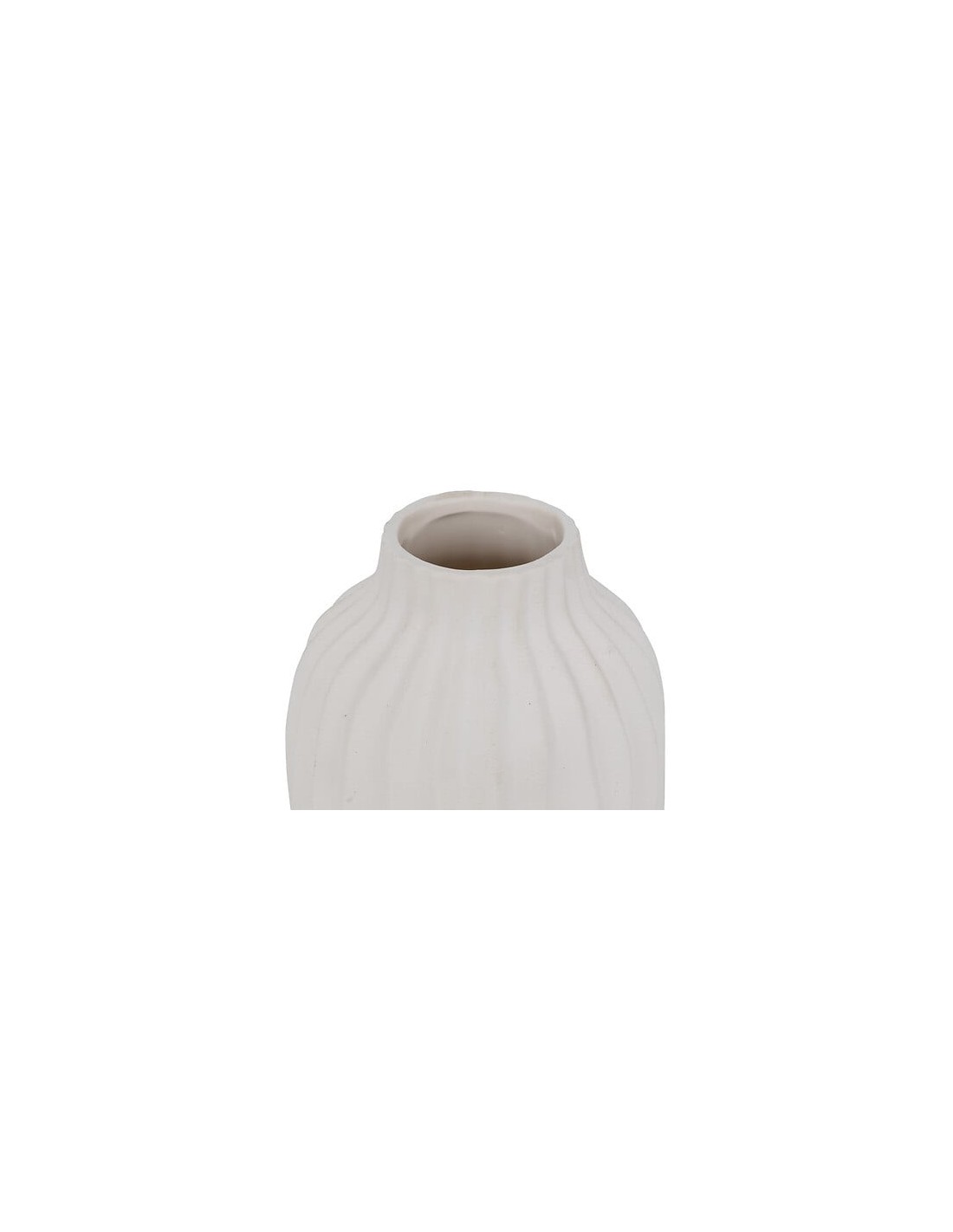 VASI D'ARREDO: vendita online Vaso Fernan, Ceramica Bianca, Alto 22 cm, Diametro 15 cm in offerta