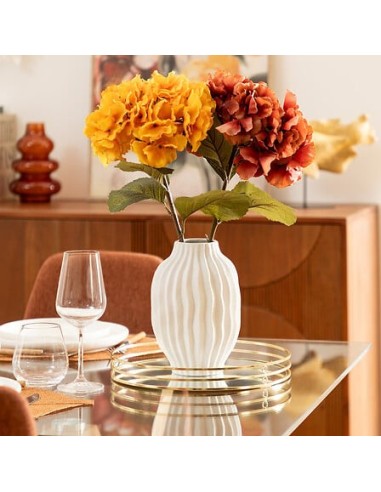 VASI D'ARREDO: vendita online Vaso Fernan, Ceramica Bianca, Alto 22 cm, Diametro 15 cm in offerta