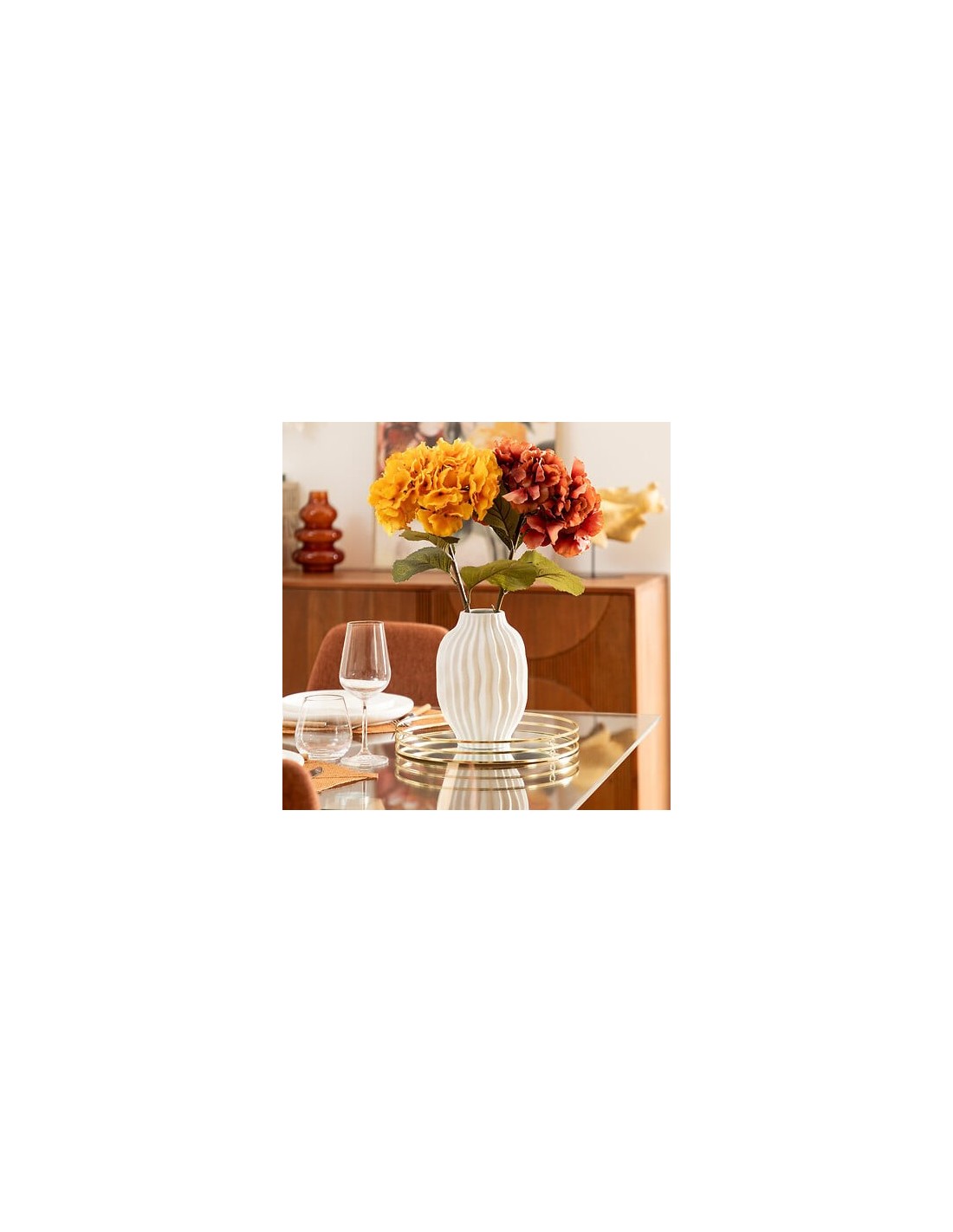 VASI D'ARREDO: vendita online Vaso Fernan, Ceramica Bianca, Alto 22 cm, Diametro 15 cm in offerta