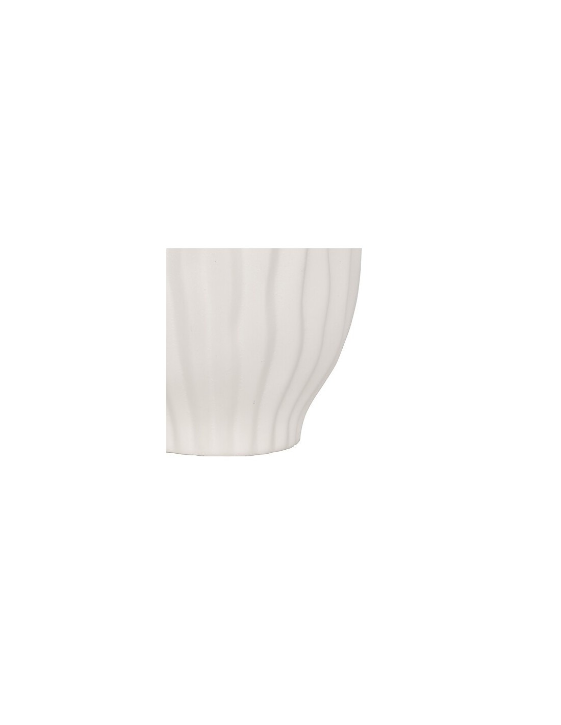 VASI D'ARREDO: vendita online Vaso Fernan, Ceramica Bianca, Alto 22 cm, Diametro 15 cm in offerta