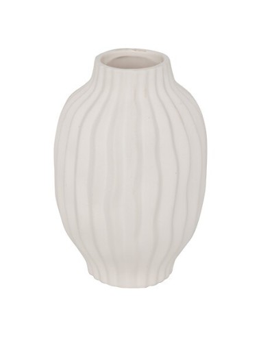 VASI D'ARREDO: vendita online Vaso Fernan, Ceramica Bianca, Alto 22 cm, Diametro 15 cm in offerta