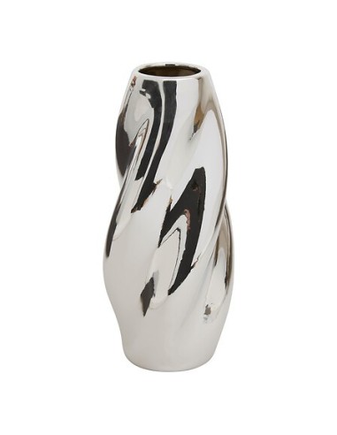 VASI D'ARREDO: vendita online Vaso Ceramica Sky, Argento, Alto 28,5 cm, Diametro 11,5 cm in offerta
