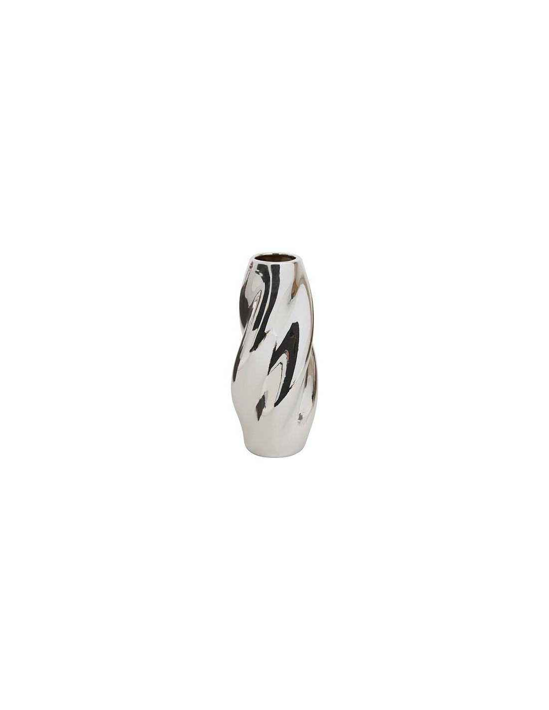 VASI D'ARREDO: vendita online Vaso Ceramica Sky, Argento, Alto 28,5 cm, Diametro 11,5 cm in offerta