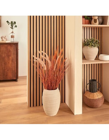 VASI D'ARREDO: vendita online Vaso Ceramica Prudi, Bianco, Alto 31,5 cm, 22x22 cm in offerta
