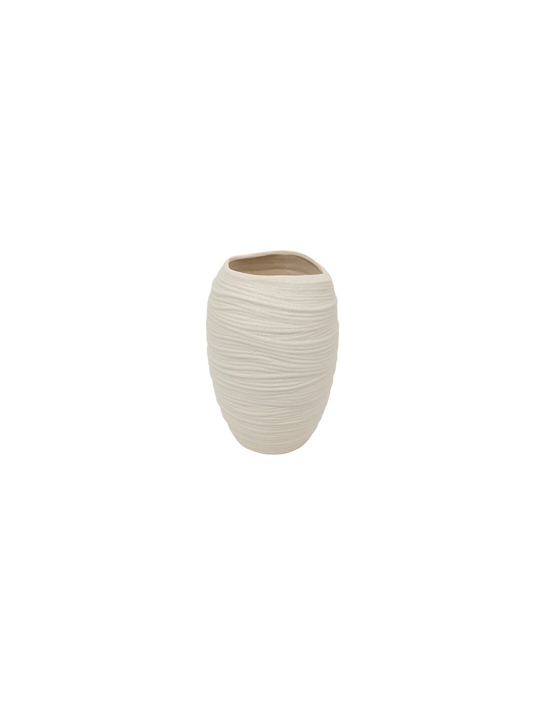 VASI D'ARREDO: vendita online Vaso Ceramica Prudi, Bianco, Alto 31,5 cm, 22x22 cm in offerta