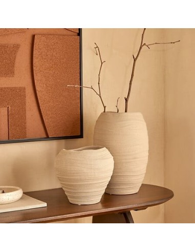VASI D'ARREDO: vendita online Vaso Ceramica Prudi, Bianco, Alto 20 cm, Diametro 22 cm in offerta