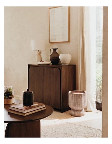 VASI D'ARREDO: vendita online Vaso Ceramica Prudi, Bianco, Alto 20 cm, Diametro 22 cm in offerta