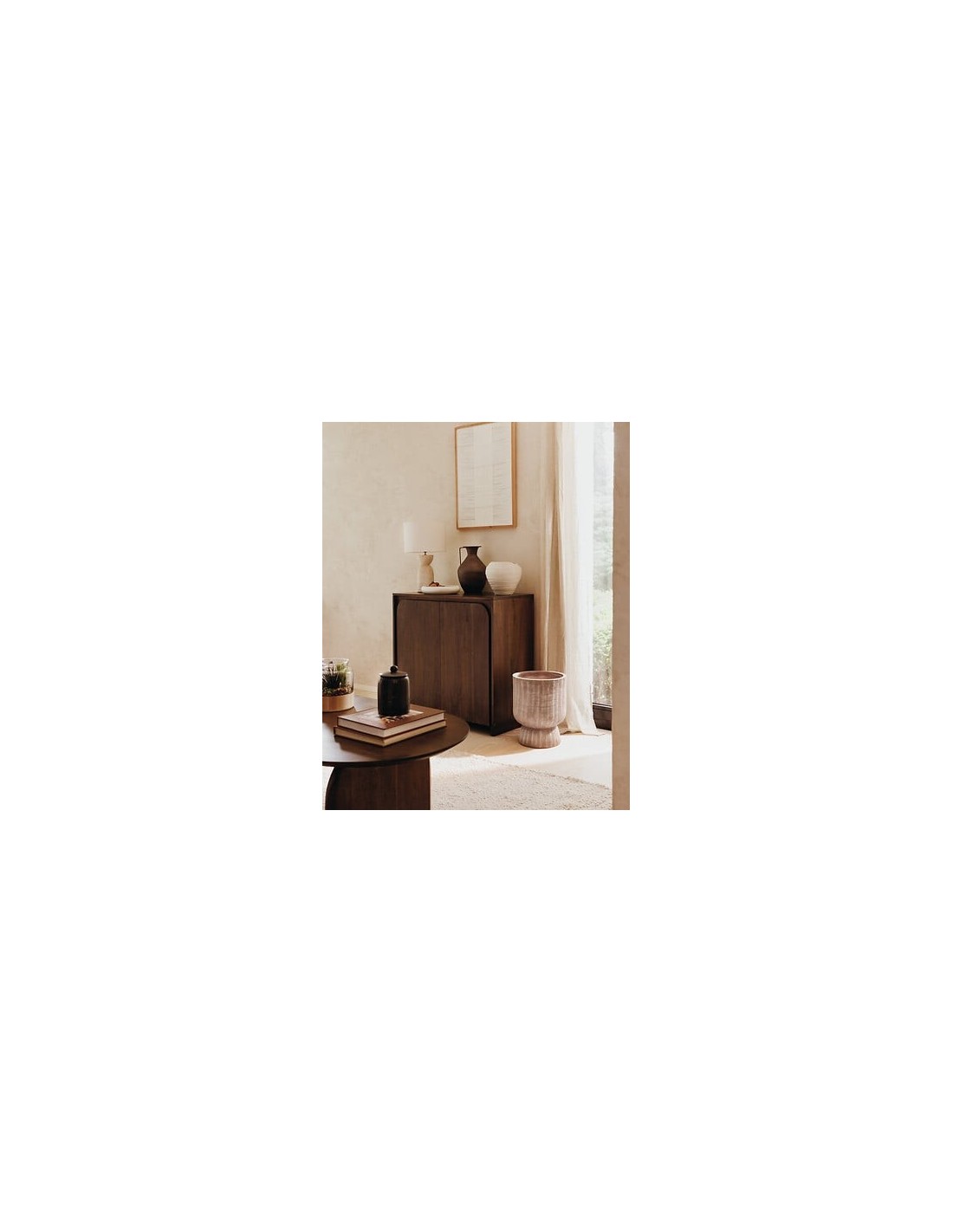 VASI D'ARREDO: vendita online Vaso Ceramica Prudi, Bianco, Alto 20 cm, Diametro 22 cm in offerta