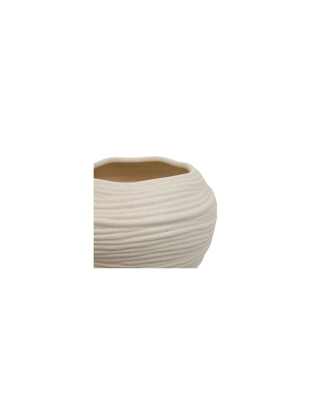 VASI D'ARREDO: vendita online Vaso Ceramica Prudi, Bianco, Alto 20 cm, Diametro 22 cm in offerta