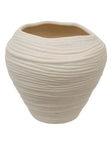 VASI D'ARREDO: vendita online Vaso Ceramica Prudi, Bianco, Alto 20 cm, Diametro 22 cm in offerta