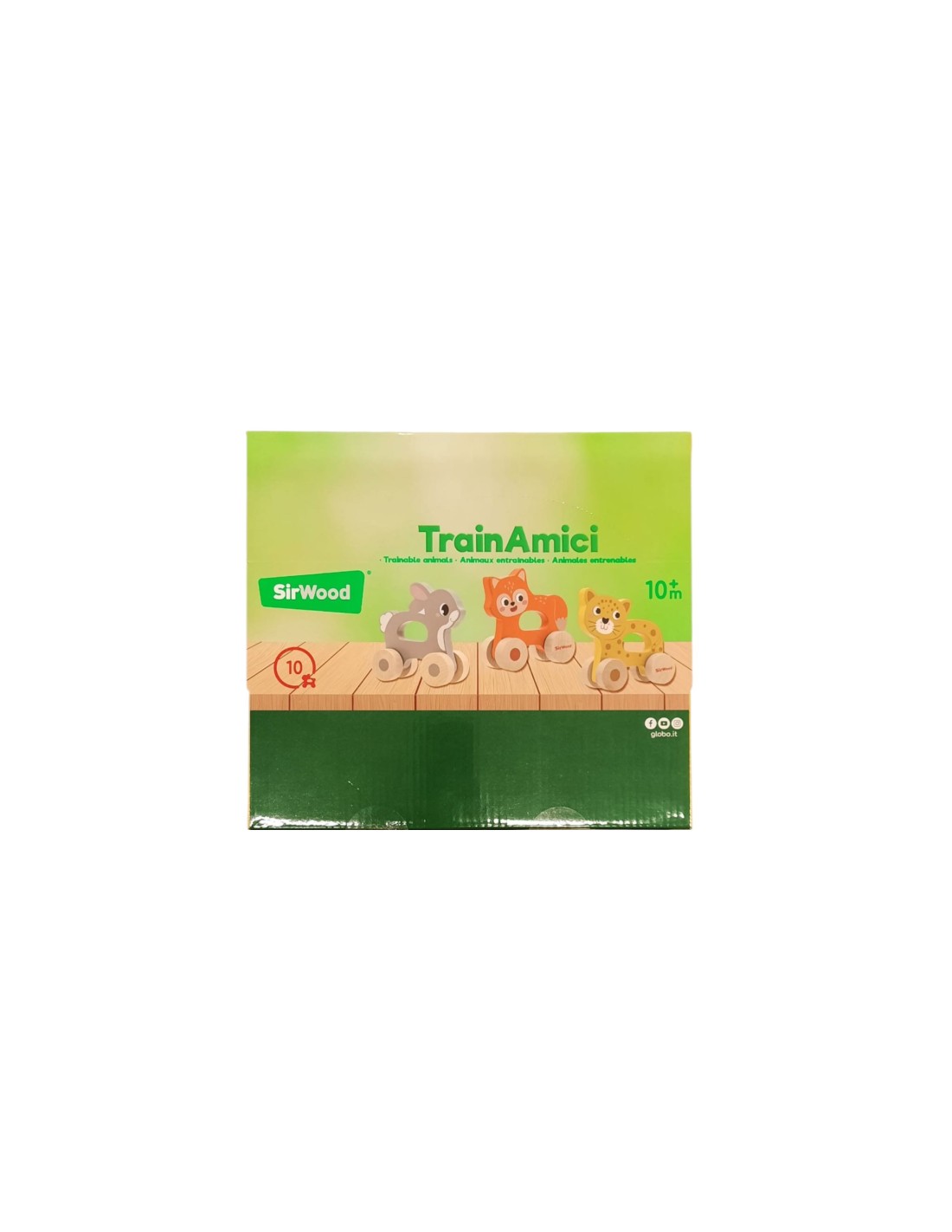 Animali trainabili in legno per bambini piccoli assortiti | shopincasa.it
