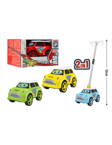 Auto 2in1 giocattolo con volante colori assortiti | shopincasa.it
