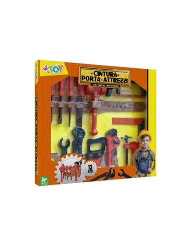 Cintura attrezzi da lavoro Globo Wtoy 41695, set 13 pezzi bambini 3+ | Shop in Casa
