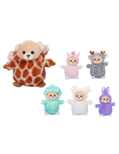 Peluche animali assortiti 18cm morbidi Pelux | shopincasa.it