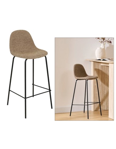 SGABELLO BAR 207387B VLADI MOKA H96CM