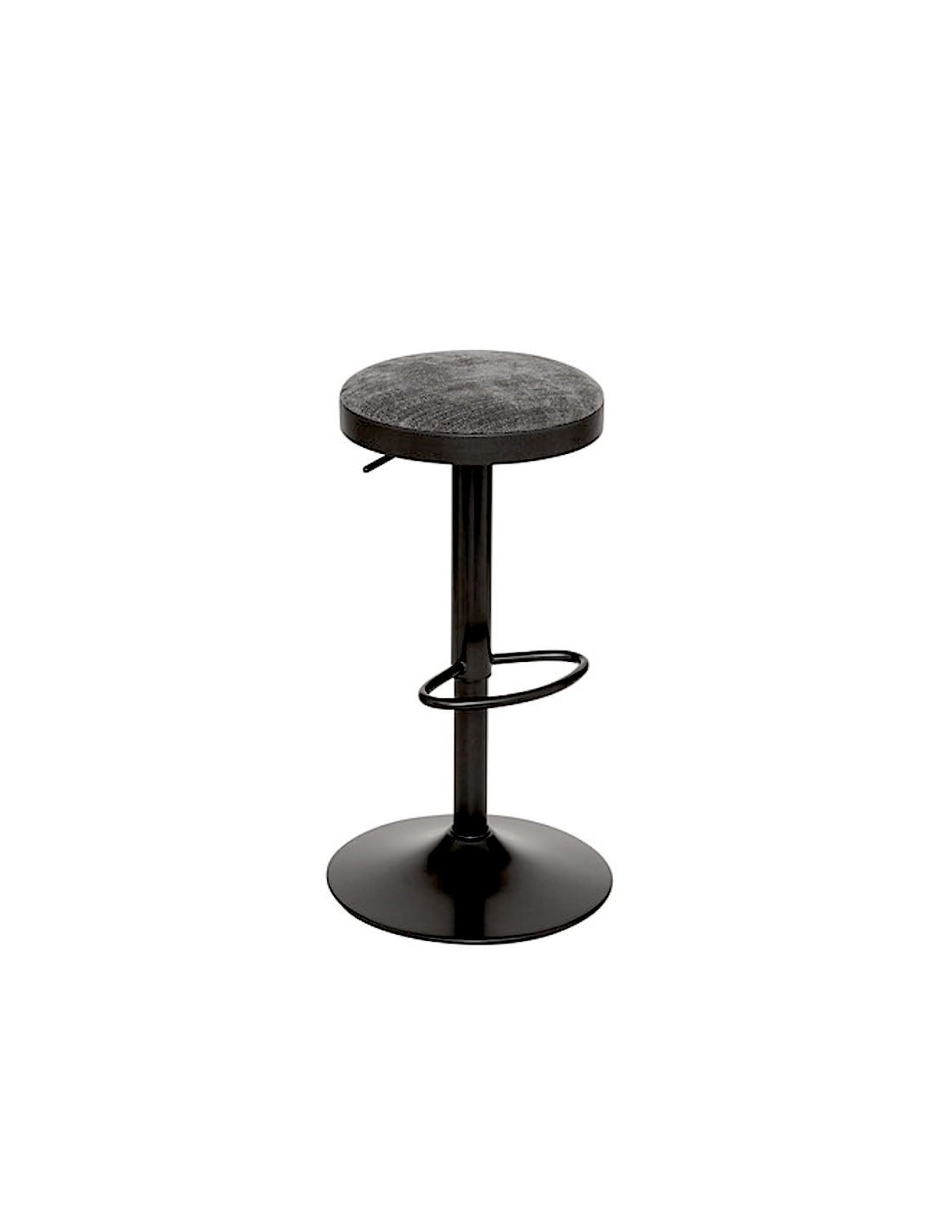SGABELLO BAR 207390A ILSA NERO/ANTRACITE H76CM