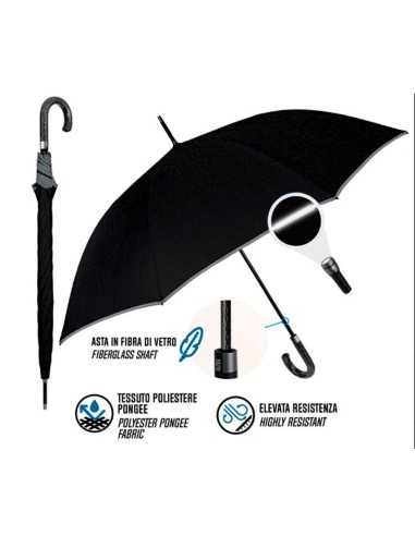 OMBRELLI PIOGGIA: vendita online Ombrello Golf Uomo, 69cm, Technology Catarifrangente, Antivento, Elegante, Resistente, Nuovo...