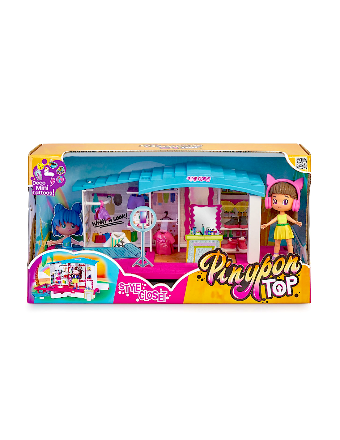 GIOCATTOLO PUBBLICIZZATO: vendita online Pinypon Top Style Closet Famosa – Playset Guardaroba Bambole con Accessori in offerta