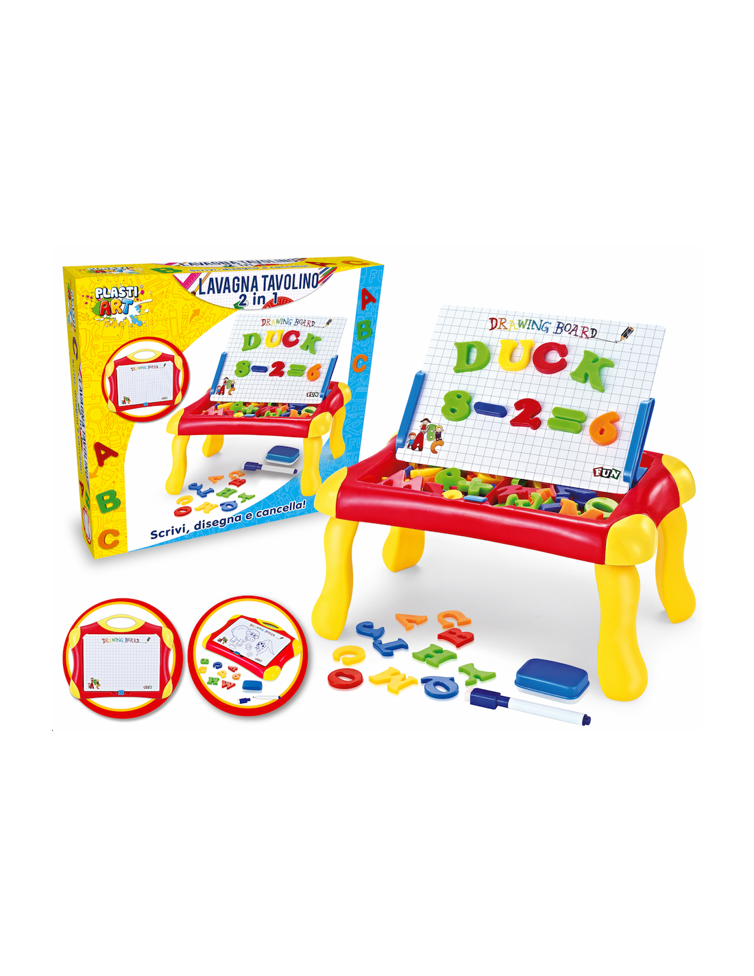 PLASTIART LAVAGNA TAVOLINO 2 IN 1 | shopincasa.it