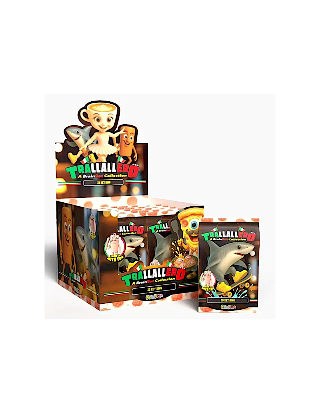 GIOCATTOLO PUBBLICIZZATO: vendita online Trallalero Brainrot Collection – Portachiavi 3D Mini Personaggio a Sorpresa (Busta S...