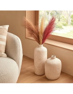 VASI D'ARREDO: vendita online Vaso, gres, Romia, beige, D.22,5 x H.31 cm, collezione Wonja in offerta