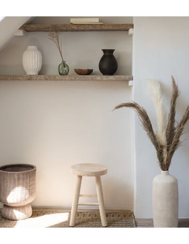 VASI D'ARREDO: vendita online Vaso, gres, Romia, beige, D.19 x H.43,5 cm, collezione Wonja in offerta