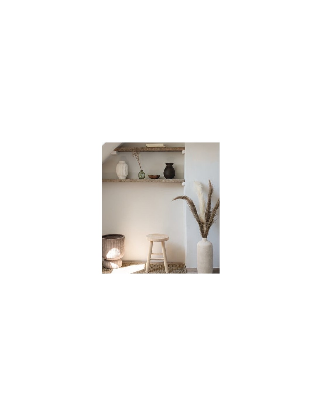 VASI D'ARREDO: vendita online Vaso, gres, Romia, beige, D.19 x H.43,5 cm, collezione Wonja in offerta