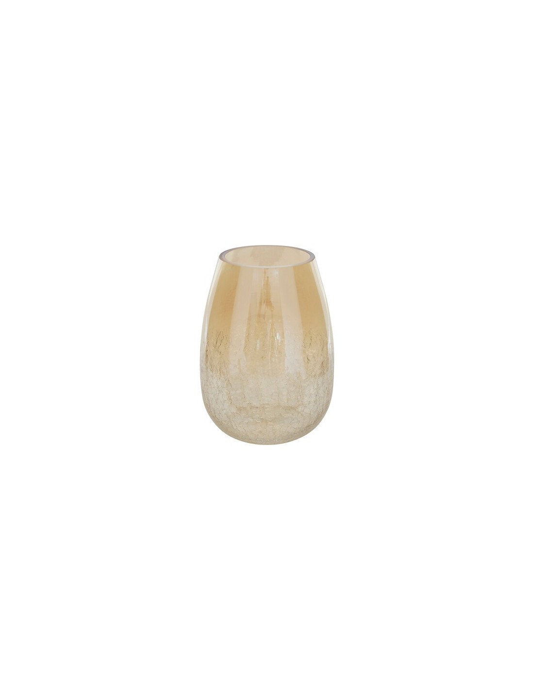 VASI D'ARREDO: vendita online Vaso, vetro craquelé, Alexis, trasparente, D.19 x H.25 cm in offerta