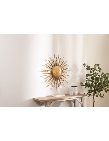 QUADRI E DECORO PARETE: vendita online Decorazione, parete, sole, Edwige, metallo dorato, Ø80 cm, stile moderno in offerta