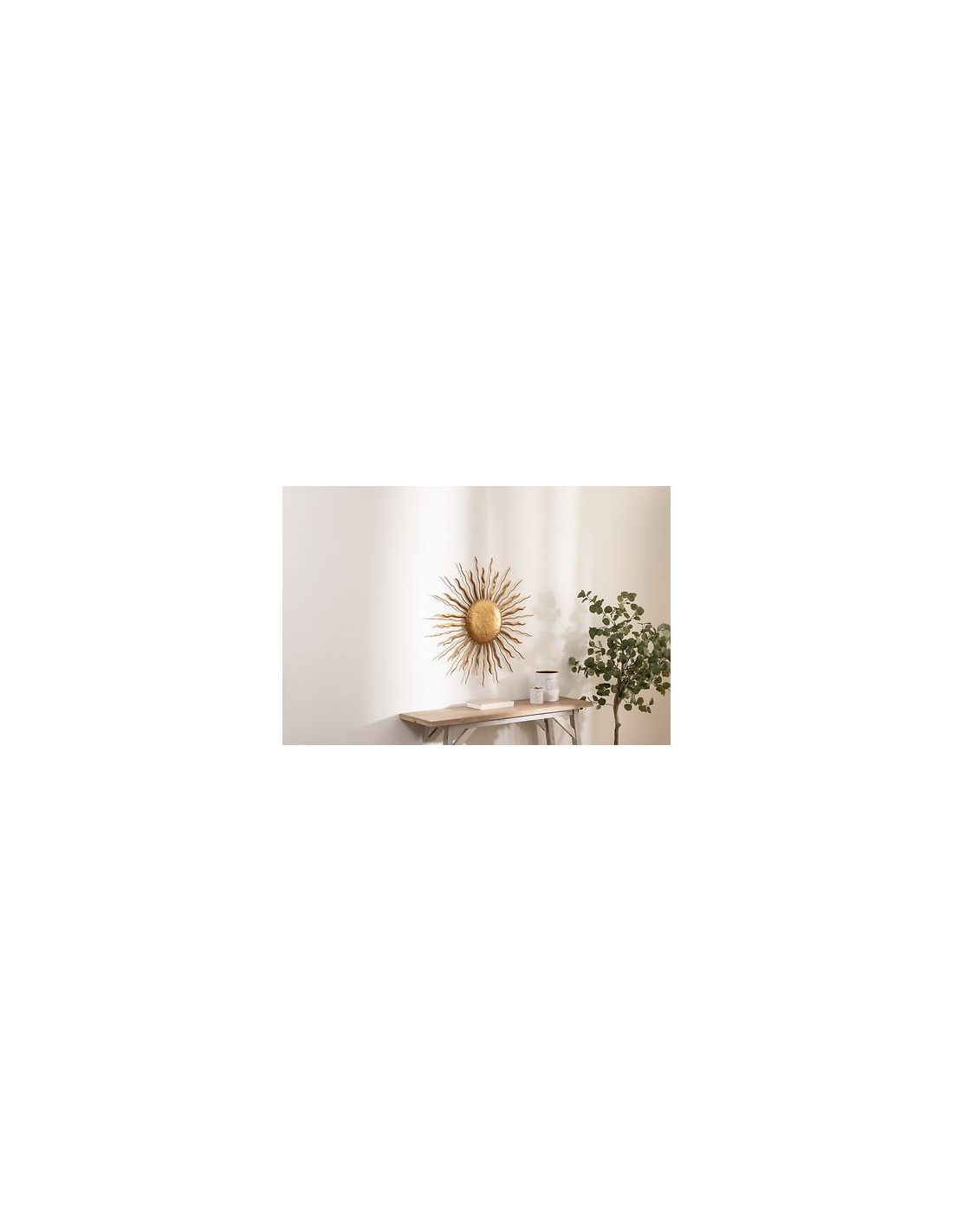 QUADRI E DECORO PARETE: vendita online Decorazione, parete, sole, Edwige, metallo dorato, Ø80 cm, stile moderno in offerta