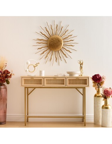 QUADRI E DECORO PARETE: vendita online Decorazione, parete, sole, Edwige, metallo dorato, Ø80 cm, stile moderno in offerta