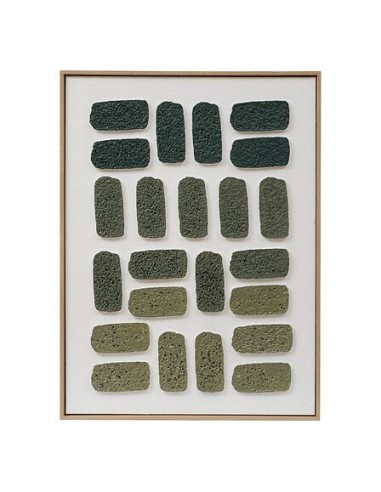 QUADRI E DECORO PARETE: vendita online Tela, 3D, Aladji, verde, 60x80 cm, rilievo decorativo, posa verticale/orizzontale in o...