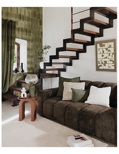 QUADRI E DECORO PARETE: vendita online Tela, 3D, Castille, verde kaki, 60x80 cm, rilievo decorativo, montaggio verticale/oriz...