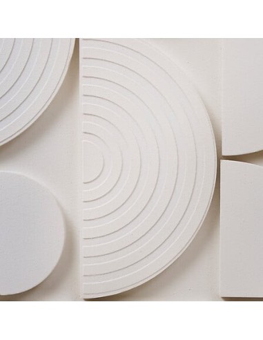 QUADRI E DECORO PARETE: vendita online Tela, 3D, Cataline, bianca, 60x60 cm, rilievo moderno, collezione Modern Flow in offerta