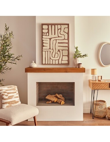 QUADRI E DECORO PARETE: vendita online Tela, 3D, Marcella, marrone, 60x90 cm, rilievo decorativo, posa verticale/orizzontale ...