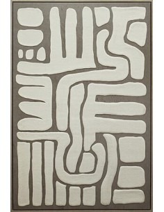 QUADRI E DECORO PARETE: vendita online Tela, 3D, Marcella, marrone, 60x90 cm, rilievo decorativo, posa verticale/orizzontale ... 2