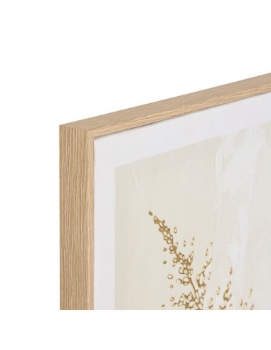 QUADRI E DECORO PARETE: vendita online Tela, 3D, Beryl, bianca, 30x60 cm, effetto alluminio dorato, assortita FOURGERE/FLEUR ...
