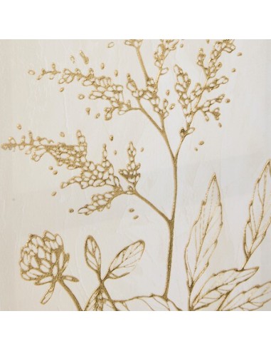 QUADRI E DECORO PARETE: vendita online Tela, 3D, Beryl, bianca, 30x60 cm, effetto alluminio dorato, assortita FOURGERE/FLEUR ...