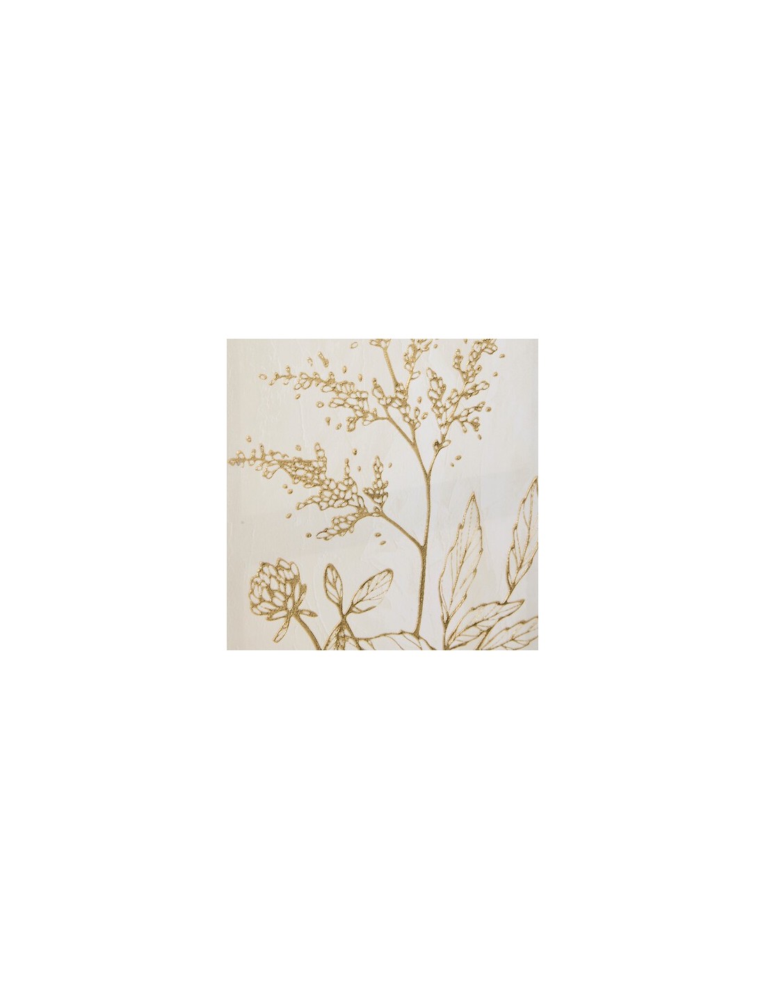 QUADRI E DECORO PARETE: vendita online Tela, 3D, Beryl, bianca, 30x60 cm, effetto alluminio dorato, assortita FOURGERE/FLEUR ...