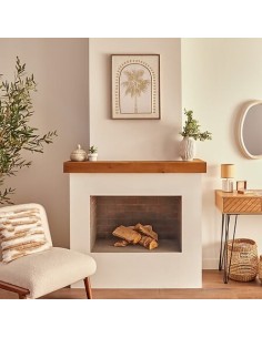 QUADRI E DECORO PARETE: vendita online Tela, 3D, Meryl, palma, bianca, 45x60 cm, effetto alluminio dorato in offerta 2