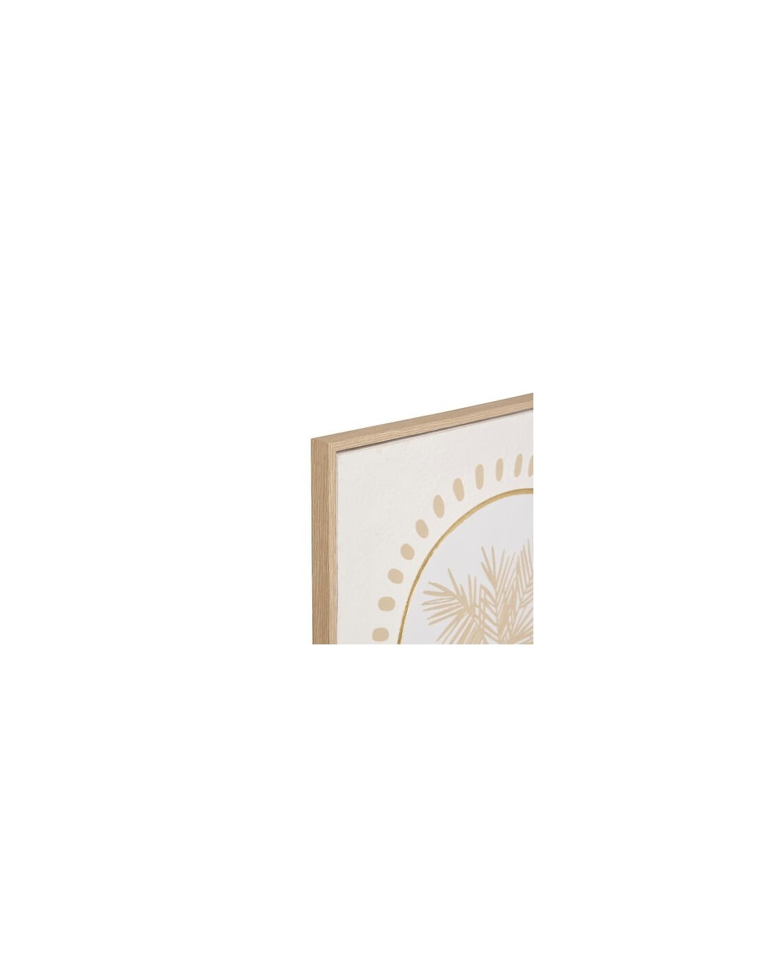 QUADRI E DECORO PARETE: vendita online Tela, 3D, Meryl, palma, bianca, 45x60 cm, effetto alluminio dorato in offerta