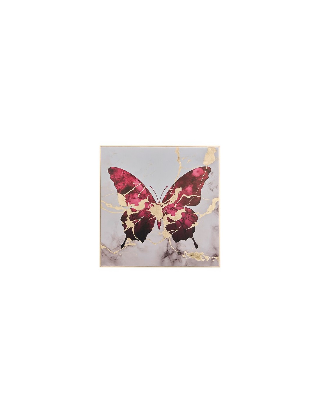 QUADRI E DECORO PARETE: vendita online Tela, stampata, Hilo, farfalla, 60x60 cm, assortita, dorato metallizzato in offerta